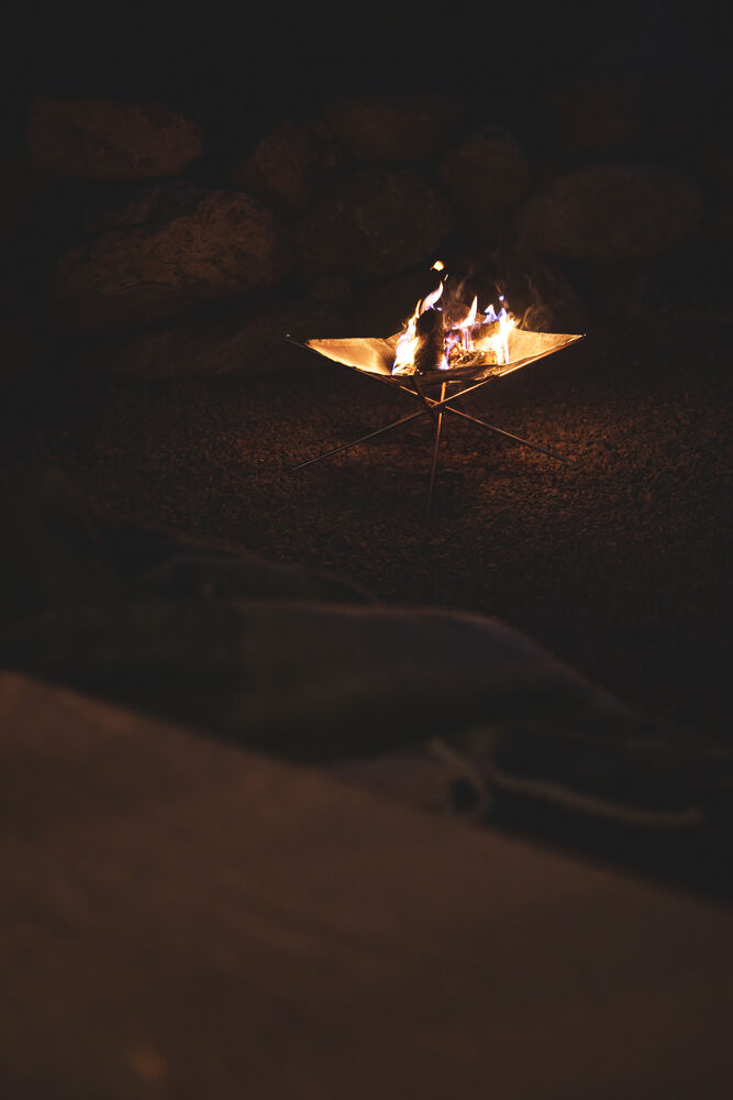 Sammenleggbart ildsted