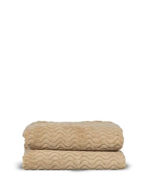 Agnes fleecepledd, beige