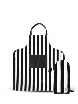 Aron Forkle Med Grillvott, Svart/Hvit