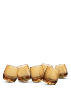 Tumblerglass med avrundet bunn, 6-pk.