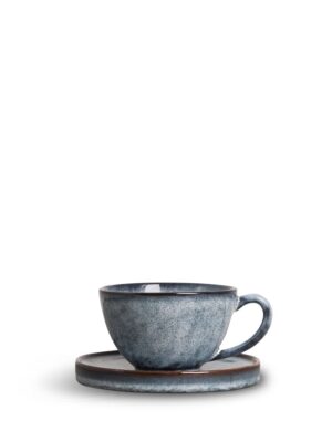 Mug & plate Jade, Blå
