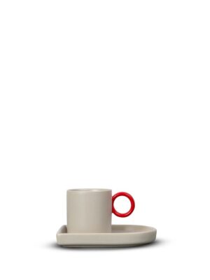 Espressokopp og tallerken Niki