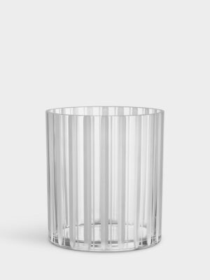 CUT IN NUMBER Vase H 200 mm stripet