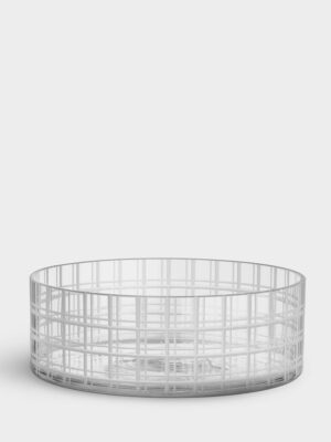 CUT IN NUMBER skål Ø 275 mm med rutemønster