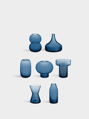 Midsummer Mini vaser midnattsblå 7-pack ltd 400