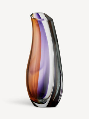 Orchid Lilla/Gul-ornage Vase H 370 mm