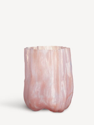 Crackle vase perlerosa 270 mm
