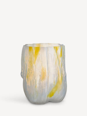 Crackle vase lemon sorbet 270 mm