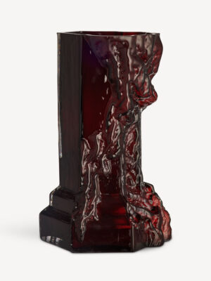 Rocky Baroque vase oxblood 350 mm