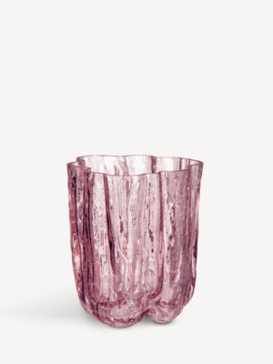 Crackle vase rosa 121 mm