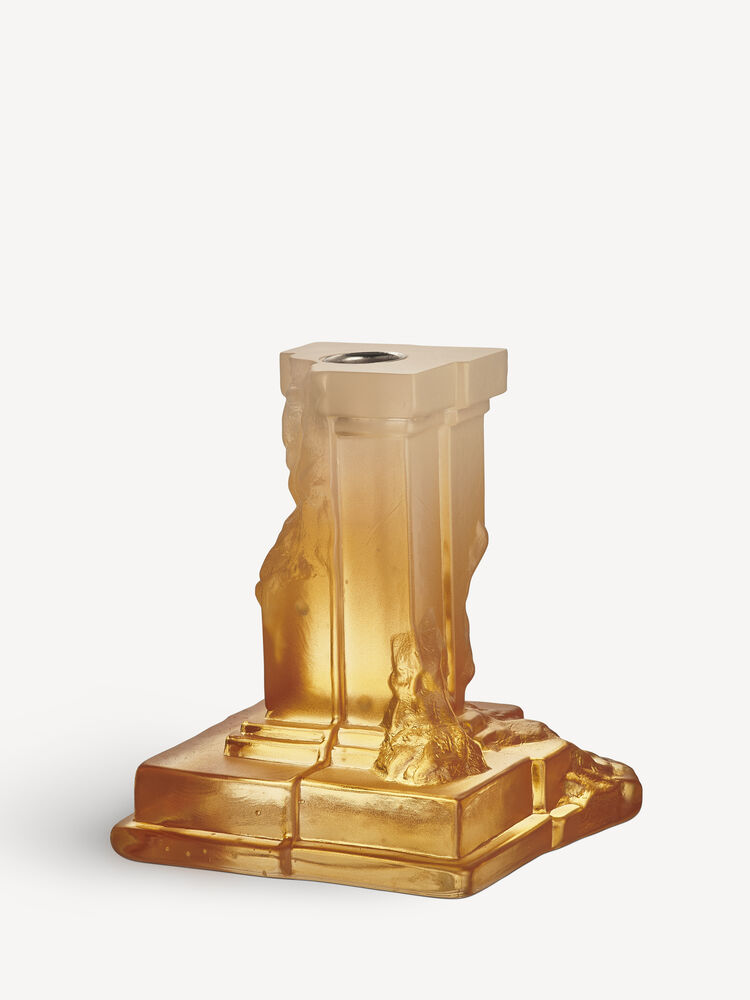 Rocky Baroque candlestick amber haze 150mm