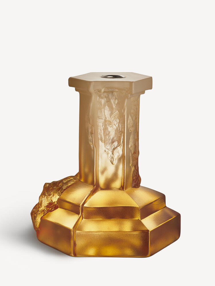 Rocky Baroque candlestick amber haze 175mm