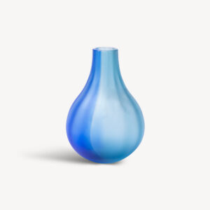 Iris vase blue frosted, EL AC-23
